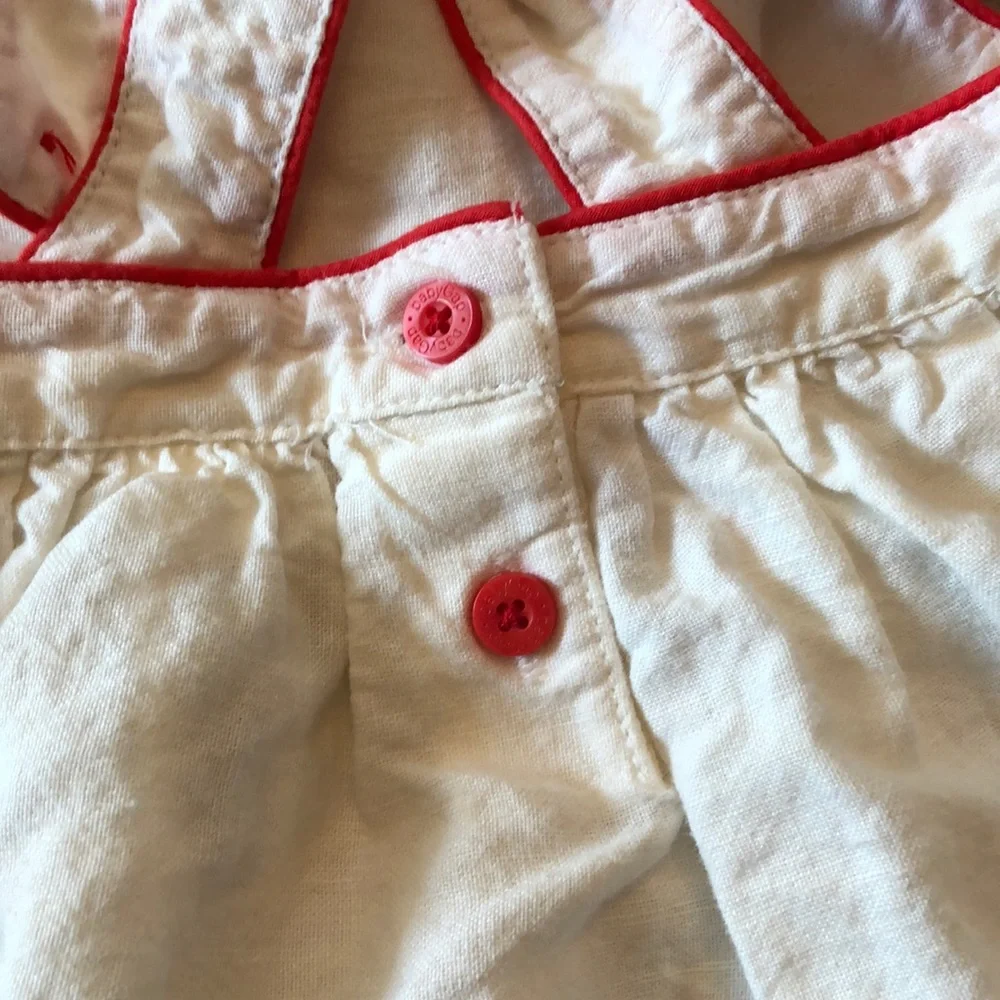 babyGap Linen Blend Cross Back Dress 0-3 months